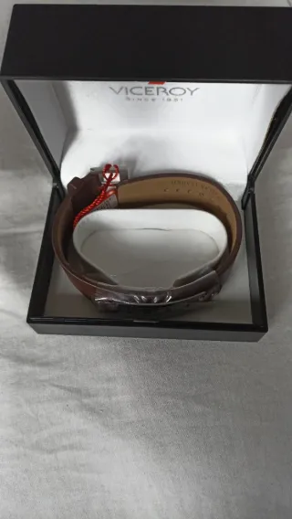 Pulsera Viceroy Cuero y Acero Nueva