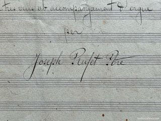 Partitura original goig Remei Besalú - Josep Rufet