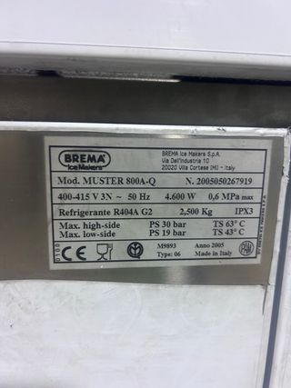 Máquina de hielo escamas para pescado