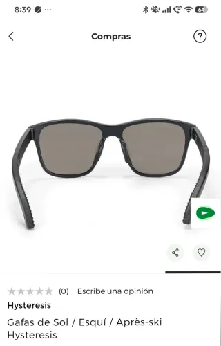 Gafas de Sol Hysteresis Esquí Negro