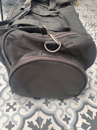 Bolso de viaje John Travel negro/gris