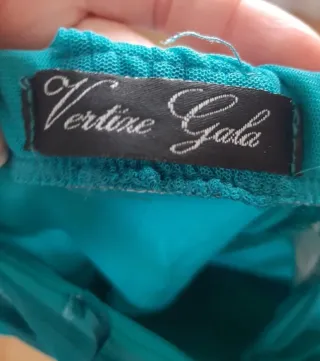 Vestido fiesta azul turquesa