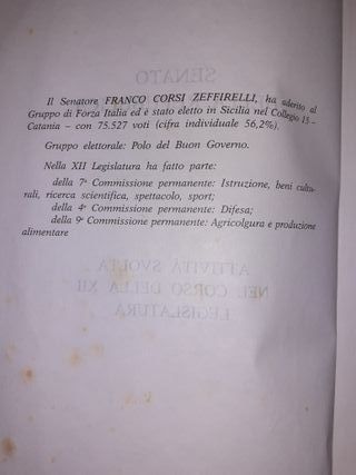 Attività svolta nel corso della XII Legislatura