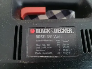 Sierra de vaivén Black & Decker BD531 potencia 350