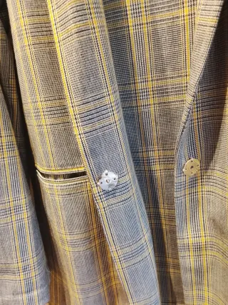 Blazer PARFOIS corte largo informal cuadros