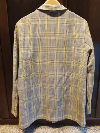 Blazer PARFOIS corte largo informal cuadros