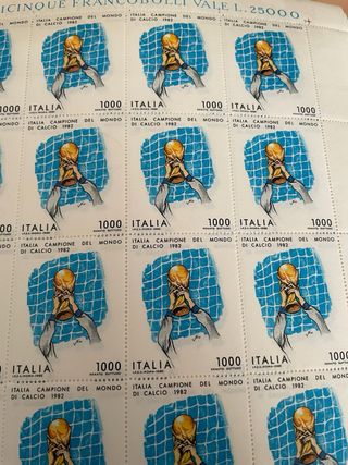 Francobolli Italia Campione del Mondo 1982