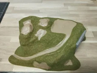 Túnel montaña maqueta trenes