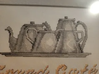 Cuadro punto de cruz Grand Café.