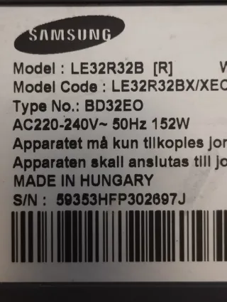Despiece Samsung LE32R32B