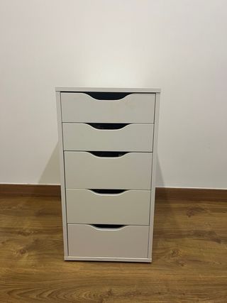 Cajonera blanca 5 cajones
