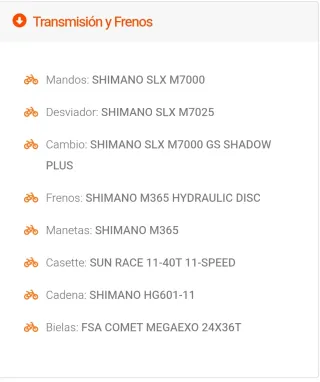 BICICLETA ORBEA ALMA M50 CARBONO