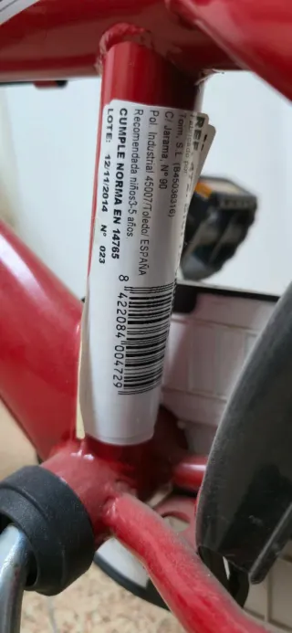 Bicicleta infantil 12