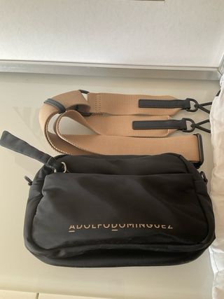 Bolso Adolfo Dominguez Negro y Beige