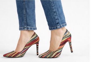 Scarpe con tacco multicolor