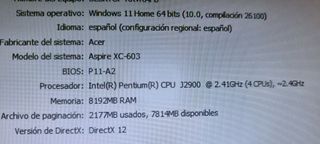 PACK MINI PC ACER+8 RAM+SSD+MONITOR 19"