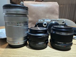 Olympus Pen-F Cámara Plata/Negra