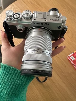 Olympus Pen-F Cámara Plata/Negra