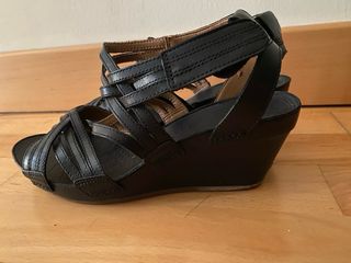 Sandalias Clarks Piel Negras Talla 40