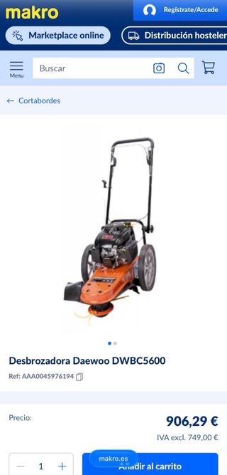 Desbrozadora con ruedas Daewoo