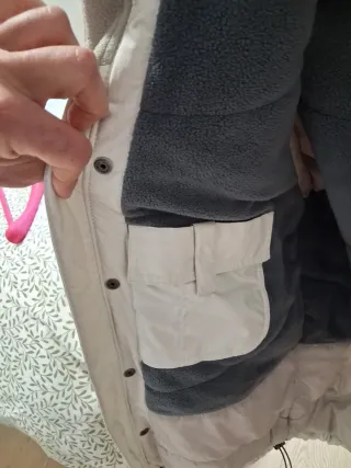 Abrigo Columbia Nieve Beige Multicolor