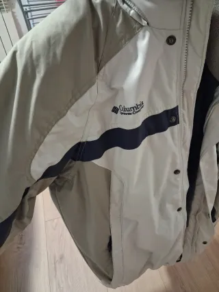 Abrigo Columbia Nieve Beige Multicolor