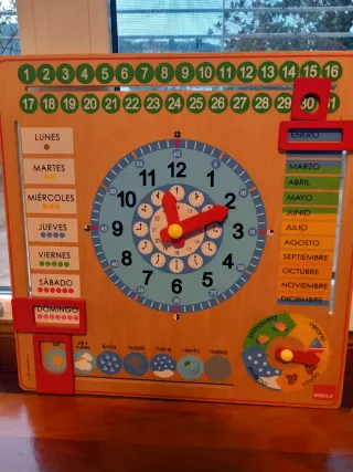 Reloj y Calendario Educativo Infantil