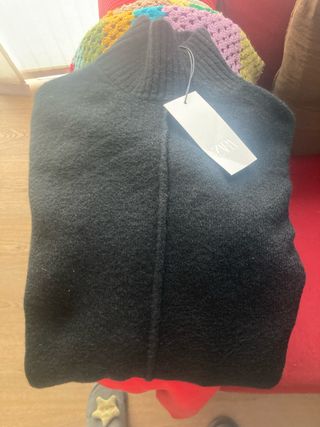 Vestido Negro Zara Talla M