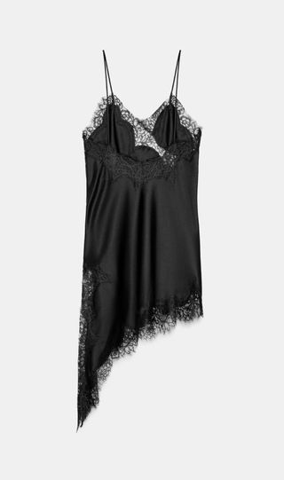 Vestido lencero ZARA Collection Negro