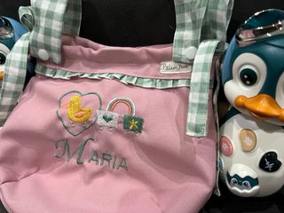 Bolso carrito muñecas rosa con patito