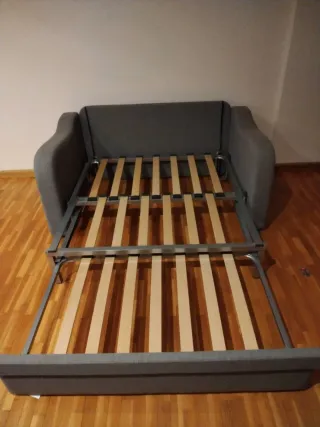 Sofá Cama Gris Tela