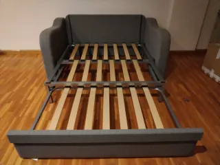 Sofá Cama Gris Tela