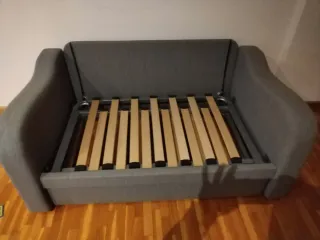 Sofá Cama Gris Tela