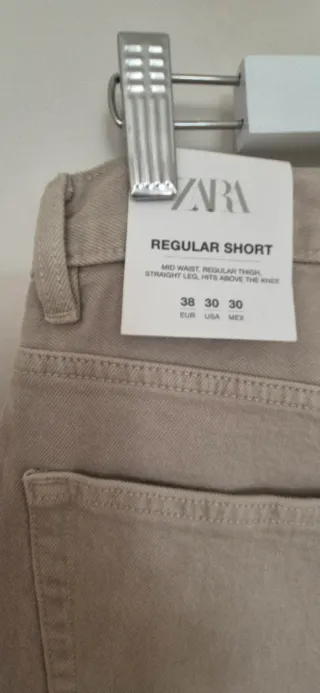 Bermudas Zara Beige SIN ESTRENAR