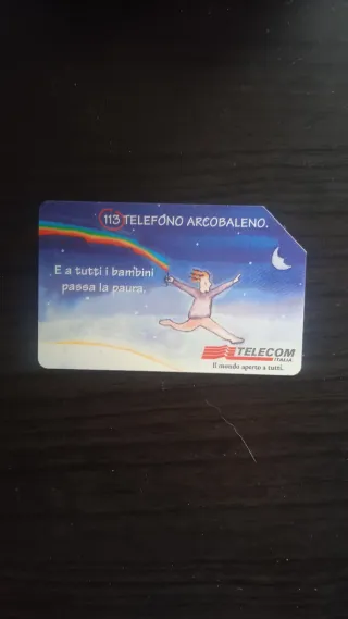 Carta Telefonica Telecom 113 Telefono Arcobaleno