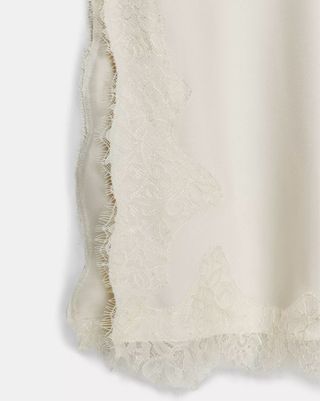 Vestido lencero crudo Zara Collection