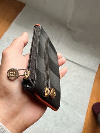 Pochette/Portafoglio Fendi Vintage Nero Oro