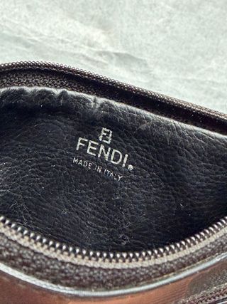 Pochette/Portafoglio Fendi Vintage Nero Oro