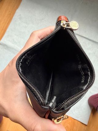 Pochette/Portafoglio Fendi Vintage Nero Oro