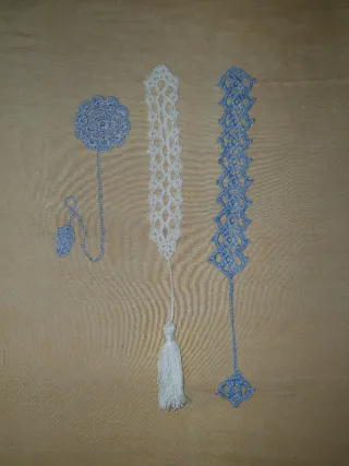 Marcapáginas de ganchillo hechos a mano