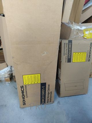 Armario de Garaje de 5 Estantes con 2 Puertas