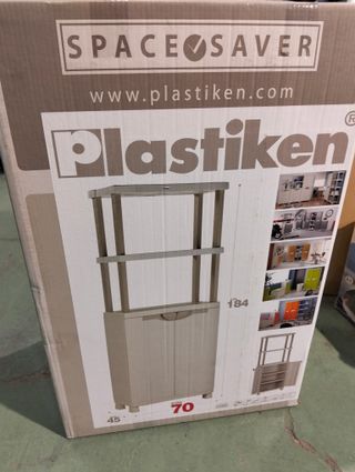 ARMARIO CON ESTANTERIA RESINA PLASTIKEN JARDIN ALTO