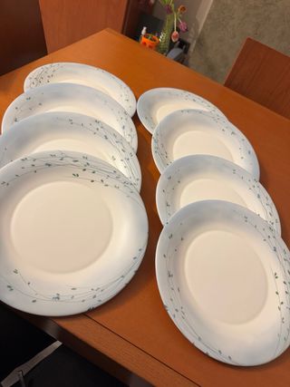 8 Piatti piani grandi Bormioli Rocco Fioritura