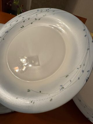 8 Piatti piani grandi Bormioli Rocco Fioritura