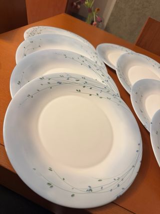 8 Piatti piani grandi Bormioli Rocco Fioritura