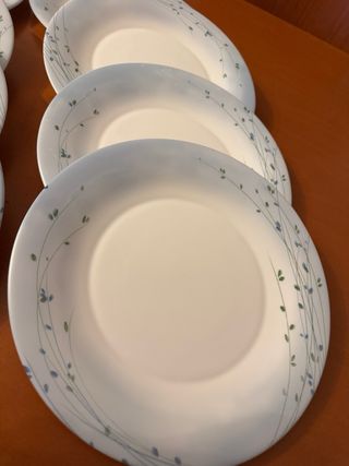 8 Piatti piani grandi Bormioli Rocco Fioritura