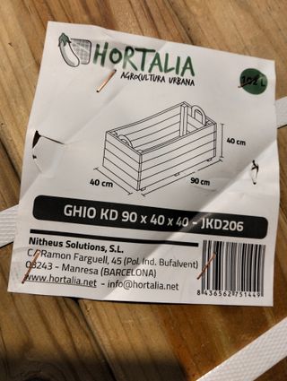 Hortalia Jardinera de Madera para Exterior