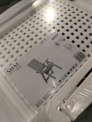 Sillón multiposiciones plegable metal blanco jardín