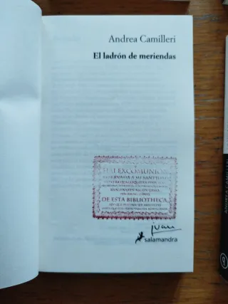 Lot 5 llibres d' Andrea Camilleri. Novel·la negra