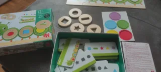 Juego de mikado, memoria, encaje